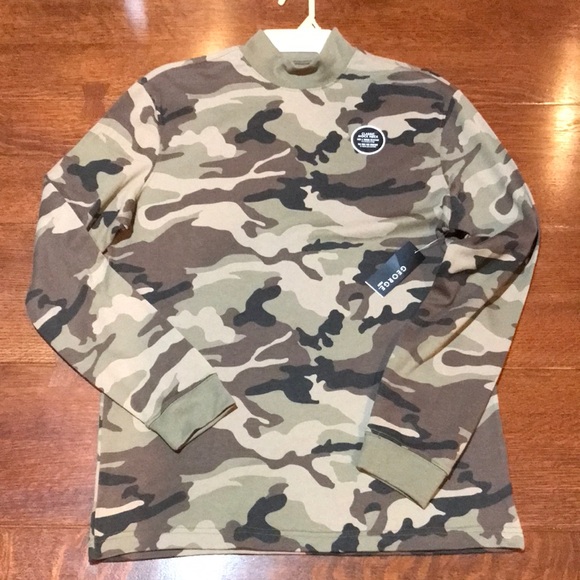 Nwt Camouflage Mock Turtleneck | Poshmark
